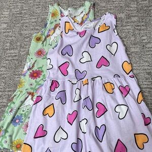 H&M Kids Dresses - Heart and Floral Patterns